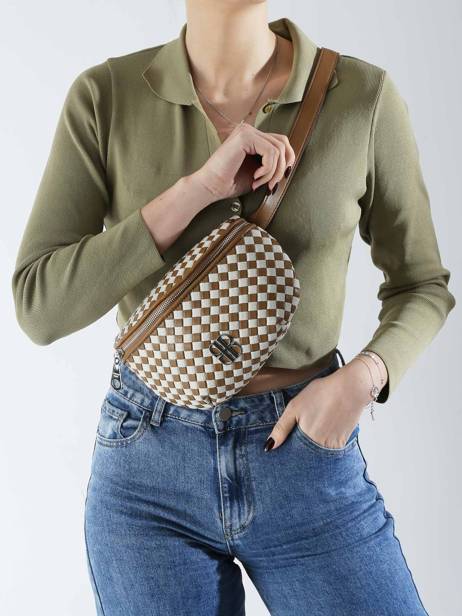 Belt Bag Tessa Gevlochten Laurent david Beige ld bags 8 ander zicht 1